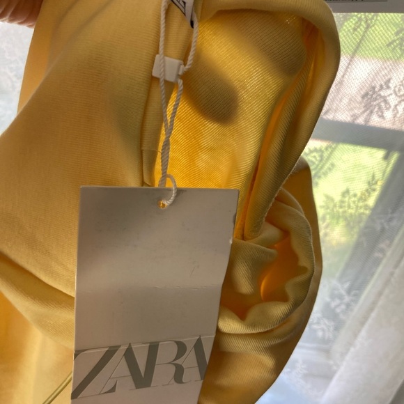 Zara Yellow Spaghetti Strap Dress S NWT! - Picture 4 of 5